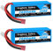 Yowoo 2 Pack LiPo Akku 4S 2600mAh 130C 14.8V Graphene Akku mit Deans T Stecker RC Lipo für RC Evader BX Auto LKW Truggy RC Flugzeug Hubschrauber Quadcopter UAV Drone FPV Rennfahrzeug Boot