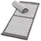 MAXXIVA® Akupressur-Set Matte 130 x 50 cm mit Kissen Yantramatte Fakirmatte stimuliert die Durchblutung löst Verspannungen Farbe wählbar (Grau)