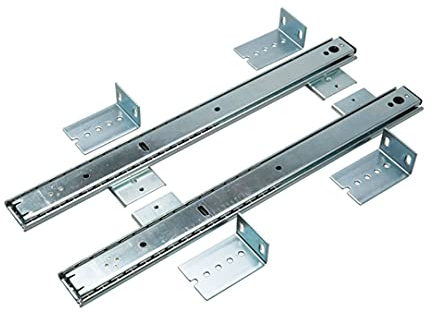 1 Pair x Adjustable Ball Bearing Keyboard Shelf Runner Quick Release System