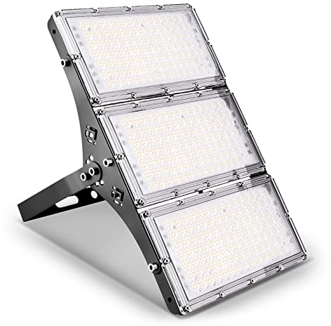 Ankishi LED Strahler Außen,LED Strahler 300W, Superhell 30000LM LED Scheinwerfer außen, 3000K Warmweiß Außenleuchte IP65 Wasserfest LED Fluter Außenstrahler für Hinterhof Auffahrt Garage Flur Garten