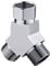 3 Way Shower Arm Diverter Valve Component, G1/2 Diverter Valve, Traditional Metal Shower Arm Brass Diverter T-Adapter Valve 3-Way Tee Connector for Handheld Bidet and Sprayer (Style A)