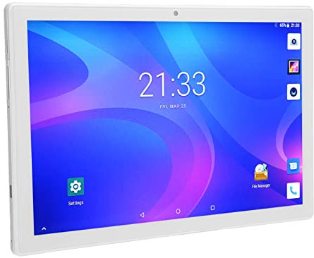 Tablet Octa da 10 Pollici, 8 GB 256 GB Rom, Display HD 1920x1200, Doppia Fotocamera, Batteria a Lunga Durata,11, WiFi+, Argento (Spina Europea)