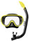 TUSA SPORT UC0110 Schnorchel Set Schnorchelausrüstung Maske und Schnorchel Set Erwachsene - Schwarz/Gelb