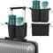 Luggage Travel Cup Holder, Free Hand Drink Caddy, Suitcase Cup Holder Hold Two Cups, Suitable for Most Flight Attendants, Business People, Travel Essentials(Black)