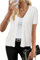 Arach&Cloz Cardigans for Women UK Short Sleeve Wool Blend Bolero Summer Cropped Shrugs Casual Work Tops Off White, XL