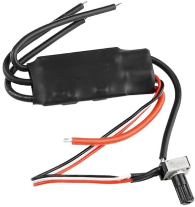 Rensimote Black DC 7-24V 200W BLDC 3-Phase Hallless DC Motor Drive Board Speed Controller with Potentiometer