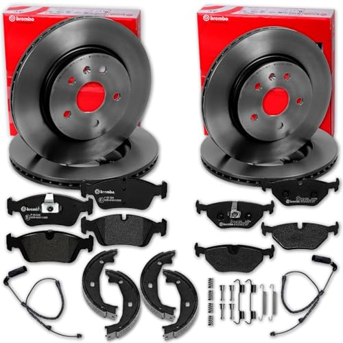 brembo Bremsscheiben + Beläge + Handbremse vorne+hinten