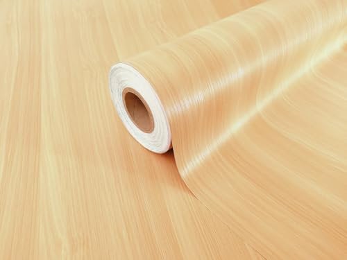Extra Starke Laminierte Selbstklebende Holzfolie AHORN OTTAWA - Klebefolie Möbelfolie Dekofolie - Türfolie Küchenfolie Schrankfolie Tischfolie | 90 cm × 210 cm