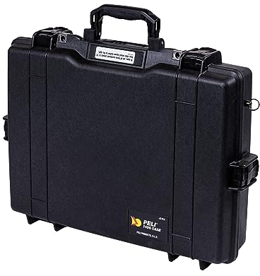 Peli 1495CC1 Schutzkoffer für Laptop, IP67 Wasser- und Staubdicht, 15L Volumen, Farbe: Schwarz