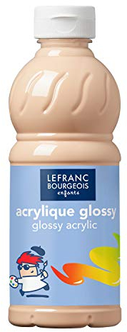 Lefranc Bourgeois - Acrylique liquide brillante Glossy pour enfants- 500ml Peche