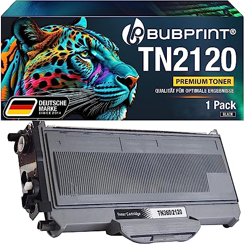 Bubprint Toner kompatibel als Ersatz für Brother TN-2120 für DCP-7030 DCP-7040 DCP-7045N HL-2140 HL-2150N HL-2170 HL-2170W MFC-7320 MFC-7340 MFC-7440N MFC-7840W Schwarz
