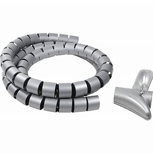Logilink KAB0014 Kabel Spiral Wrapping Bund 1500 * 28 mm, Silber