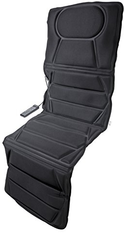 160 x 50cm Massagematte für Nacken und Rücken, Wellnes Massageliege, 4-Zonen Massagegerät mit wohltuende Wärmefunktion