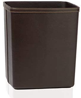 Andrea House pa60068 Papierkorb – Marron EF Leder 25 x 22 x 29