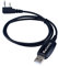 Retevis 2-pin Programmierkabel, Kabellänge 15 cm, Kompatibel mit Walkie Talkie RT3 RT3S TYT MD-380 DMR Funkgeräte, Kompatibel mit Win XP/7/8/9/10, Nicht mit Windows 11 kompatibel (1 STK)