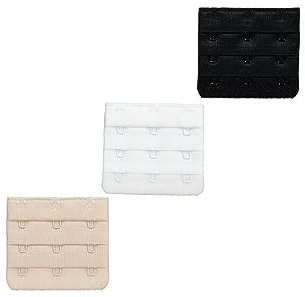 Ulla Popken Damen Bh-verlängerung, 3er-pack BH-Verlängerer, Multicolor, 42-48 EU