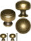 Fuxxer Lot de 2 poignées de meubles antiques - Boutons de tiroir - Bronze - 26 x 24 mm
