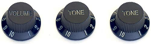 Stagg Electric Guitar Black Volume And Tone Knob Set SP-KNST-BLK