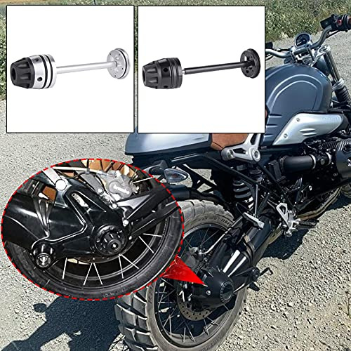 Motorrad R1250GS hinten Refit Rad Gabel Achse Sliders Cap Pad Crash Protector for R1200GS 2007-2012 RnineT 2014-2018 (Schwarz)