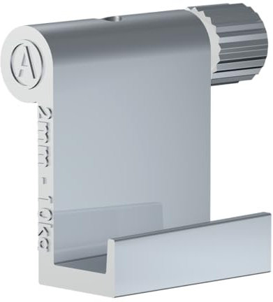 SOFT-RAIL® 5 St. Bilderhaken Profil, Silber, Zubehör Galerieschienen & Bilderschienen