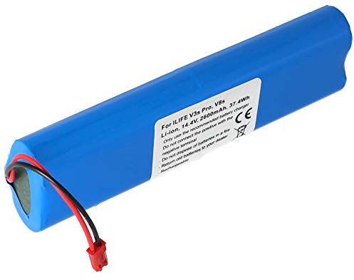 Akku kompatibel mit ILIFE V3s Pro, V8s, Li-Ion, 14,4V, 2600mAh, 18650B4-4S1P-AGX-2 37,4Wh