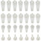 JINXM - Juego de 80 ganchos para colgar cuadros de pared dura, sin rastro, gancho de pared duro, color blanco