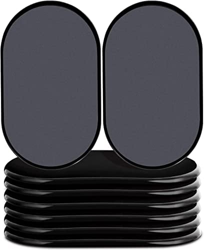 AIRUJIA Reusable Furniture Sliders for Carpet, Heavy Duty Furniture Movers, Carpet Sliders Quickly and Easily Moving Heavy Furniture, Protect Floors Furniture Moving Pads, 8PCS Oval Black
