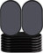 AIRUJIA Reusable Furniture Sliders for Carpet, Heavy Duty Furniture Movers, Carpet Sliders Quickly and Easily Moving Heavy Furniture, Protect Floors Furniture Moving Pads, 8PCS Oval Black