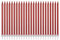 Candele metalliche con scritta Happy Birthday, alte e sottili, per torte di compleanno, decorazioni per feste di nozze (24 pezzi, rosso metallizzato)