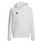 adidas Entrada 22 Sweat Hoodie, Felpa con Cappuccio Unisex-Bambini, White/Black, 11-12 Years
