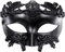 Lilwemen Antike griechische Spartaner Krieger Römische Maskerade Maske Männer Venezianische Maske Hochzeitsball Maske Karneval Maske Hochzeitsball Maske Burlesque Ball Party (Schwarz)