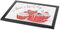 Invero Deluxe Sweet Treats - Vassoio imbottito stampato con struttura in legno e base per cuscino, ideale per colazione a letto o a cena, 44 cm x 34 cm