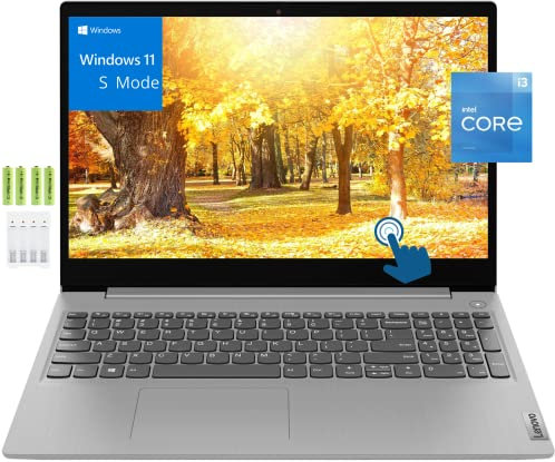 Lenovo Ideapad 3i 15 15.6 pollici HD Touch Screen per la casa e gli studenti, Intel Core i3-1115G4, 8GB RAM 512GB SSD, tastierino numerico, Windows 11 Home in modalità S, Wi-Fi, BT 5, HDMI,
