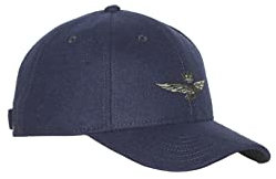 Aeronautica Militare Cappellino Baseball HA1085, Lana, Berretto, Cappello, Visiera (Blu Scuro)
