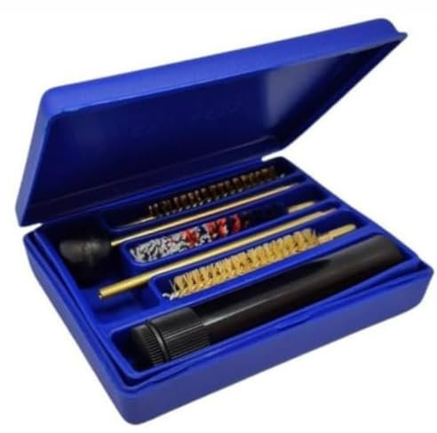 Kit Pulizia Calibro 44 38 9x21 Armi Corte e cal a Salve 9mm 9x21 38 357 con scovoli Pistola (4,5)