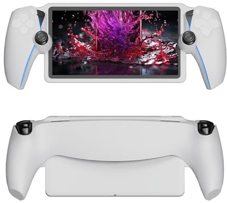JOYTORN - Funda protectora de silicona compatible con reproductor remoto PS5 Portal, piel protectora antiarañazos para consola portátil Playstation Portal, color blanco