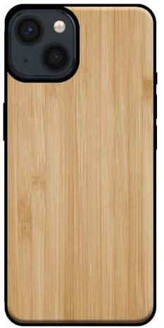 Hülle passend für Smartphonica Handyhülle für iPhone 13 in Holz-Optik - Back Cover Bambus Kunstholz Hülle - Braun