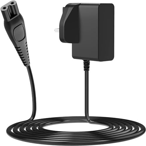 15V Shaver Charger Compatible with Philips HQ8505 Series, for Philips Razor 3000/5000/7000 Series & Beard Trimmers Power Cord - Check Charger Port and The Shaver Model Before Purchase