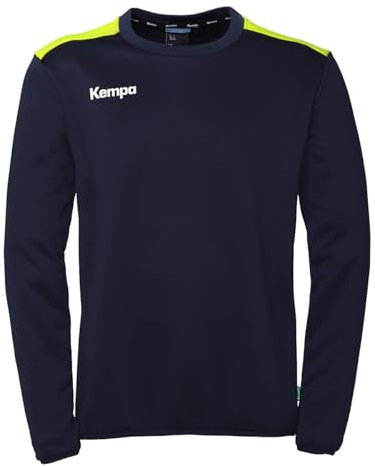 Kempa Unisex Emotion 27 Training Top Sweatshirt, Marine/Fluo Gelb, 152 EU