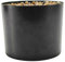 Generic Plastic Plant Pot with Foam Insert and Stones, 15.2x12.7 cm/5.98x5.00 inch, Black, Indoor, Garden Style