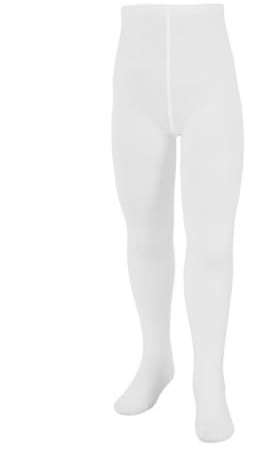 JYC CREATIVE Leggins-Collants Blancs pour Enfants, Leggings avec Demi-Chaussette, Collants de Ballet, événements, Danse, Gymnastique, Collants pour Enfants,