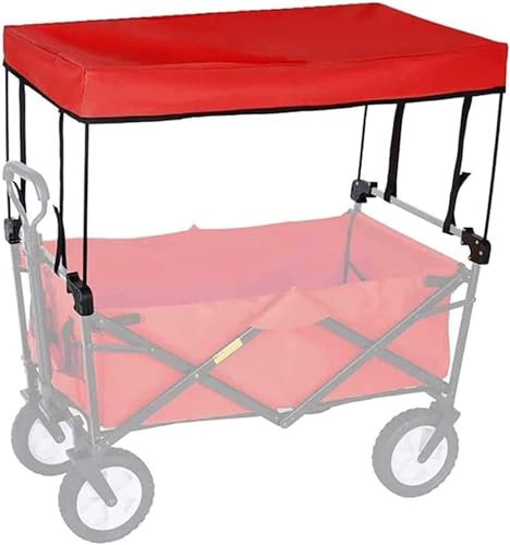 Faltauto, Gartenauto, Faltbarer Bollerwagen mit Bremsen, tragbare Strandautos von Klappauto, Strandauto, Zubehör-Schiebedach,E