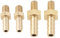 LT Easiyl Lot de 4 raccords métriques en laiton M4 x 0,7-3 mm et M4 x 0,7-4 mm pour tuyau d'étang, adaptateur de tuyau de piscine, raccord fileté mâle, doré