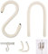 OULIGET Multifunctional Bendable Hanging Hooks,Flexible S Hook Hanger for Garage, Closet, Kitchen and Plants,Reusable Twist Wire Ties Soft Rod for Cupboard Lock and Phone Stand,2 Pieces