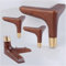 CWCQGH Lot de 4 Pieds de Table, Pieds d'armoire, Pieds de canapé en Bois Massif, Pieds de lit en Bois, Pieds de Meubles de Style scandinave faciles à Installer
