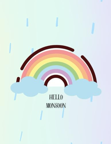 Rainbow and sunshine - Notebook without lines