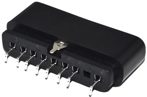 2 pezzi di ricambio 9 pin 90 gradi connettore femmina presa controller di gioco slot for console PS2 for playstation 2 accessorio(Black)