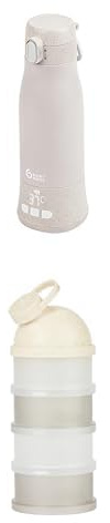 Babymoov Moov & Feed Portable Bottle Warmer & Babydose Beige