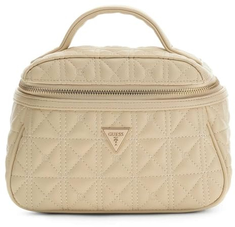 GUESS Kulturbeutel Beauty Case Stone beige