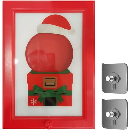 ZoraYorce Dispensador de dulces 2 en 1 con marco de fotos para colgar en la pared, dispensador de arte creativo, regalo de Navidad y cumpleaños
